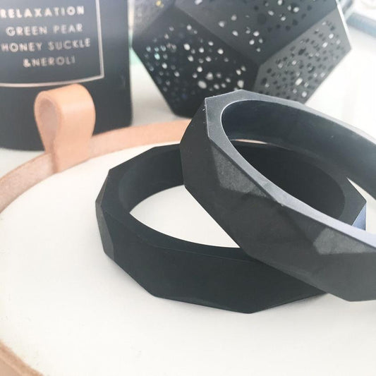 ONE CHEW THREE - GEO Silicone Teething Bangle