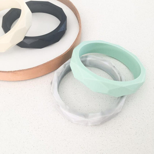 ONE CHEW THREE - GEO Silicone Teething Bangle
