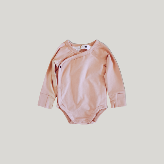 SUSUKOSHI - Kimono Bodysuit. L/S Rose