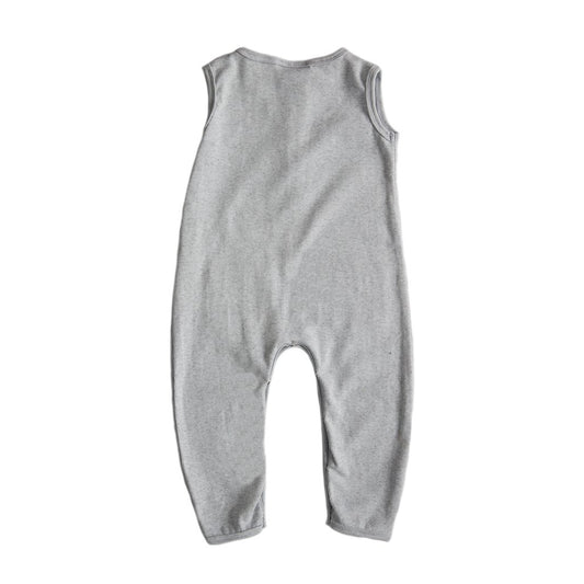 BOBBY G - Relaxed long romper | Heather Grey