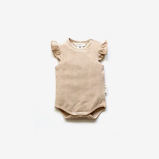 THE REST - Flutter Sleeve Bodysuit | Sand