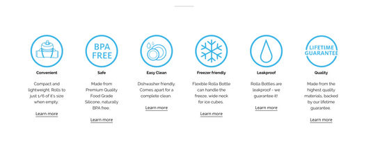 ROLLA BOTTLE - Cobalt Blue | Water Bottle