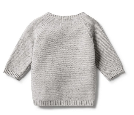 WILSON & FRENCHY - Knitted Kimono Cardigan | Grey Fleck