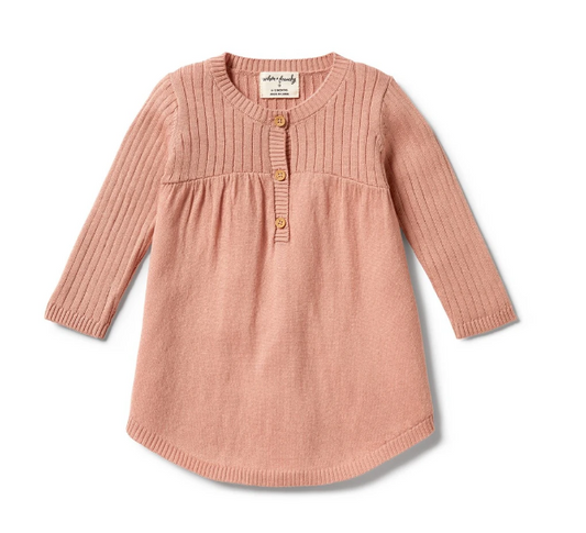WILSON & FRENCHY - Knitted Rib Dress | Dusk