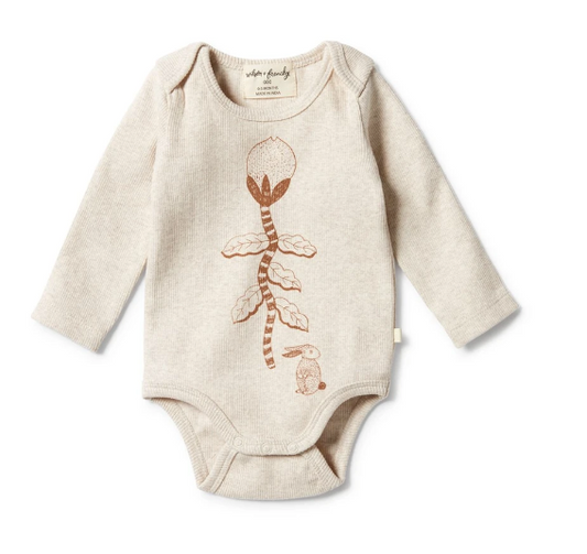 WILSON & FRENCHY - Organic Rib Envelope Bodysuit | Bunny Hop