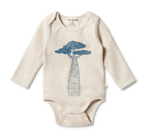 WILSON & FRENCHY - Organic Rib Envelope Bodysuit | Jungle Tree