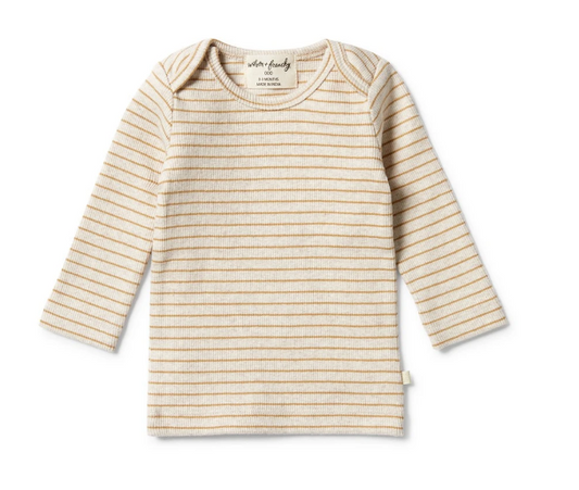 WILSON & FRENCHY - Organic Stripe Rib Top | Antelope