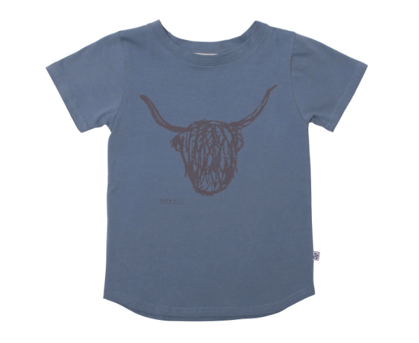 MILK & MASUKI - Neon Kite Highland Bull Short Sleeve Tee