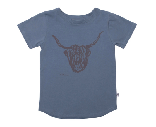 MILK & MASUKI - Neon Kite Highland Bull Short Sleeve Tee