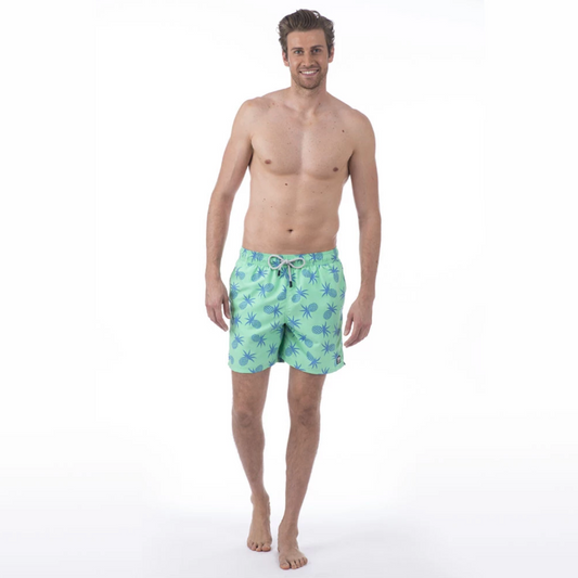 TOM & TEDDY - Mens Jade Green Pineapple