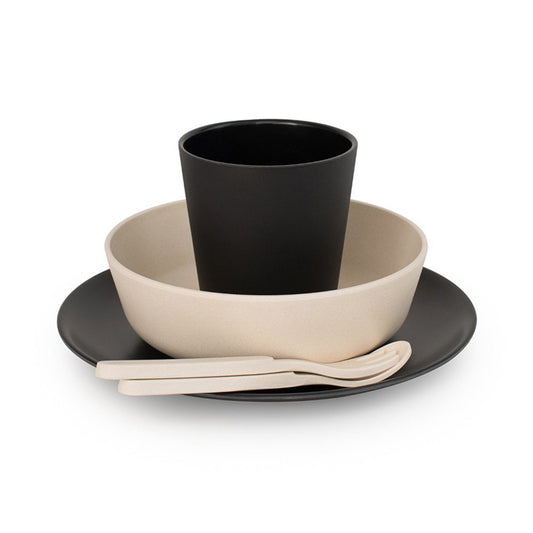 BOBO & BOO - Bamboo Dinnerware Set | Monochrome