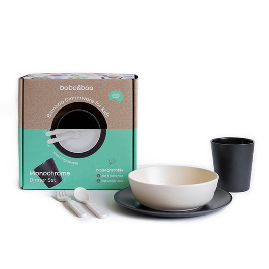 BOBO & BOO - Bamboo Dinnerware Set | Monochrome