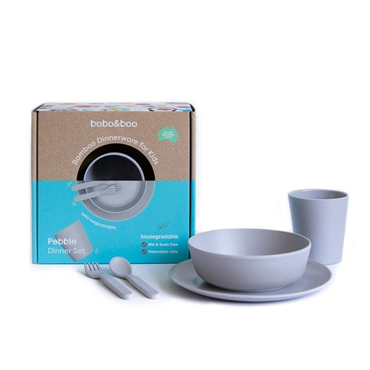 BOBO & BOO - Bamboo Dinnerware Set | Pebble