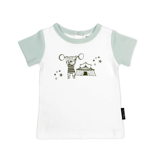 ASTER & OAK - Mint Strongman Raglan Tee | White