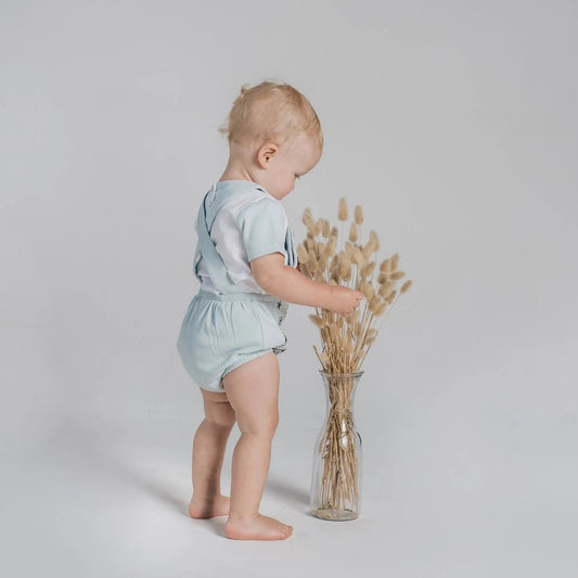 ASTER & OAK - Circus Cross Back Playsuit | Mint