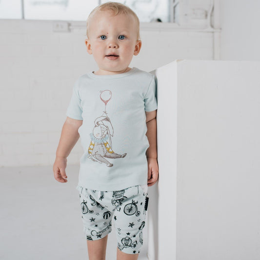 ASTER & OAK - Circus Bunny Print Tee | Mint