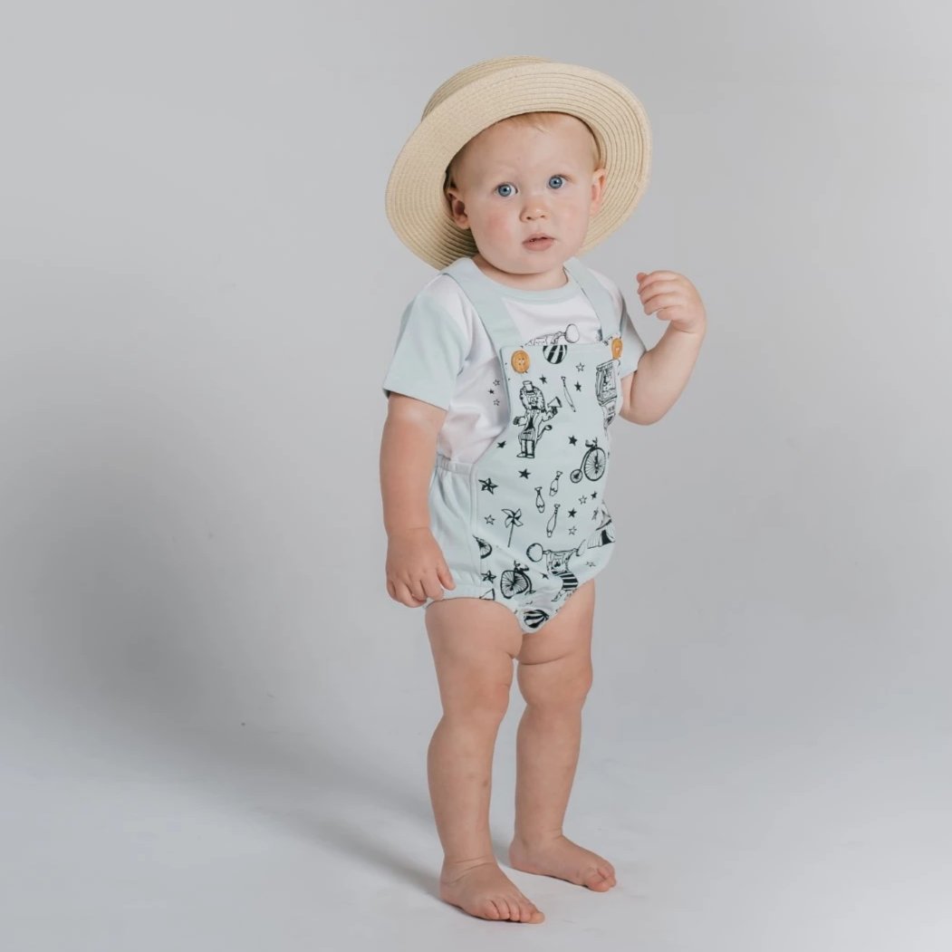 ASTER & OAK - Circus Cross Back Playsuit | Mint