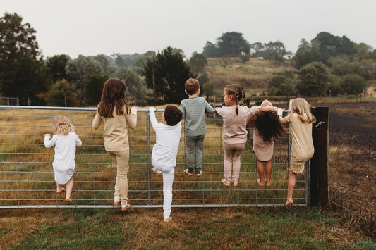 THE REST - Winter Nightie | Mustard/Blush Stripe