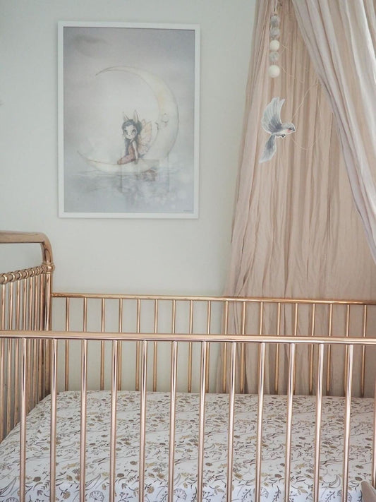 LUNA'S TREASURES - Wild meadow Jersey Cot sheet