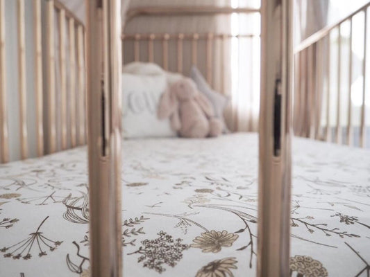 LUNA'S TREASURES - Wild meadow Jersey Cot sheet