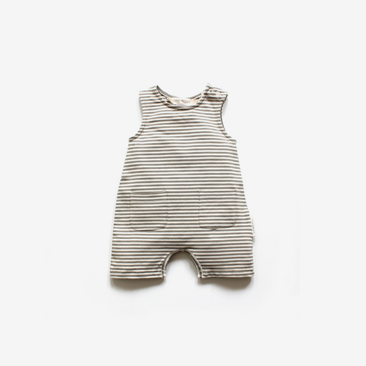 THE REST - Summer Pocket Romper | Pine Stripe
