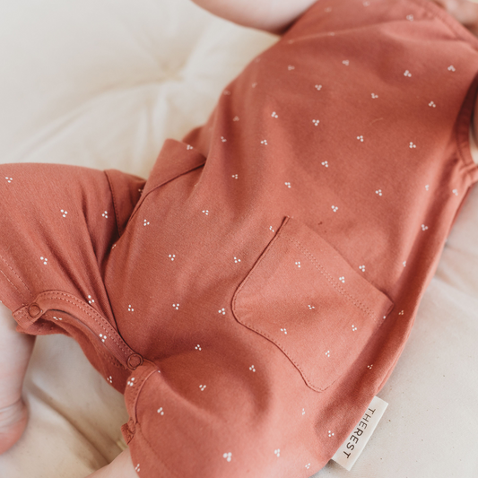 THE REST - Summer Pocket Romper | Snowberry