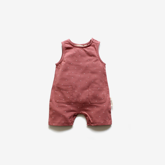 THE REST - Summer Pocket Romper | Snowberry