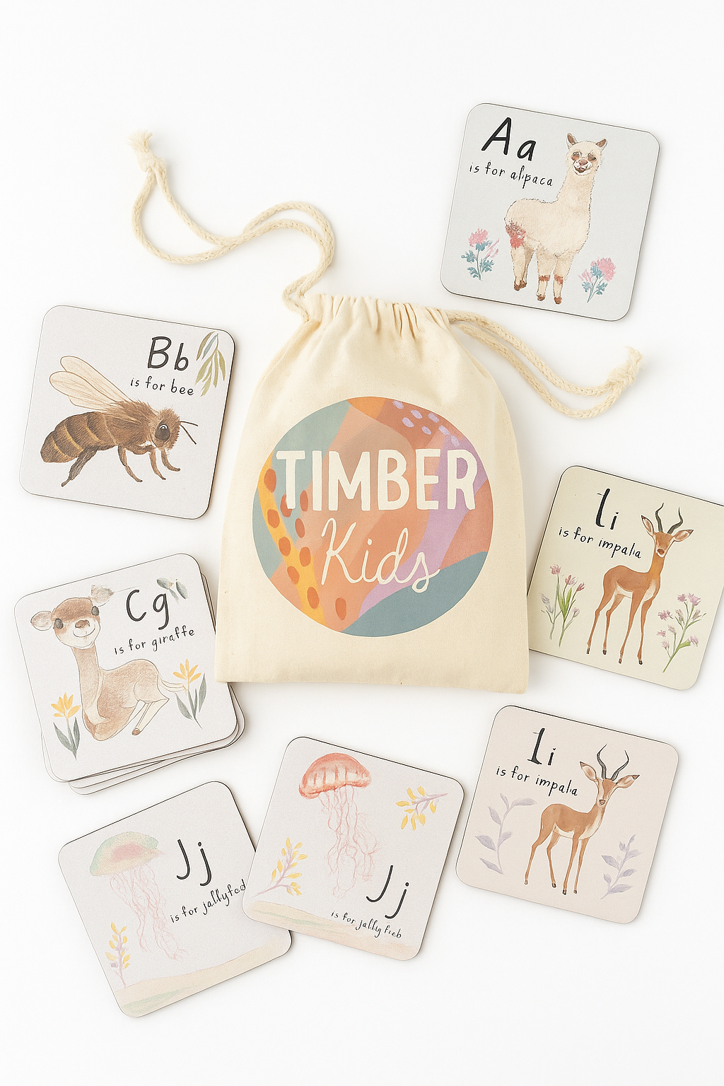 TIMBER KIDS - Kids Easy-As-ABC Timber Tiles