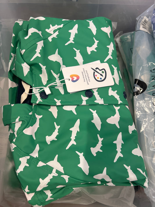 KORANGO - Colour Changing Raincoat | Green Shark