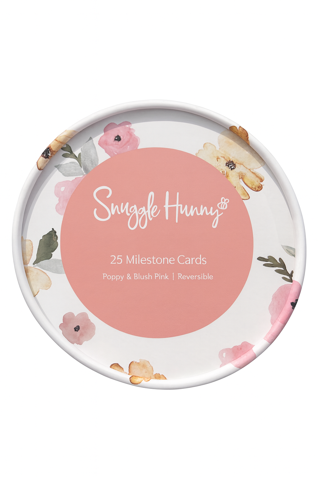 SNUGGLE HUNNY - Pink Reversible Milestone Cards | Poppy & Musk