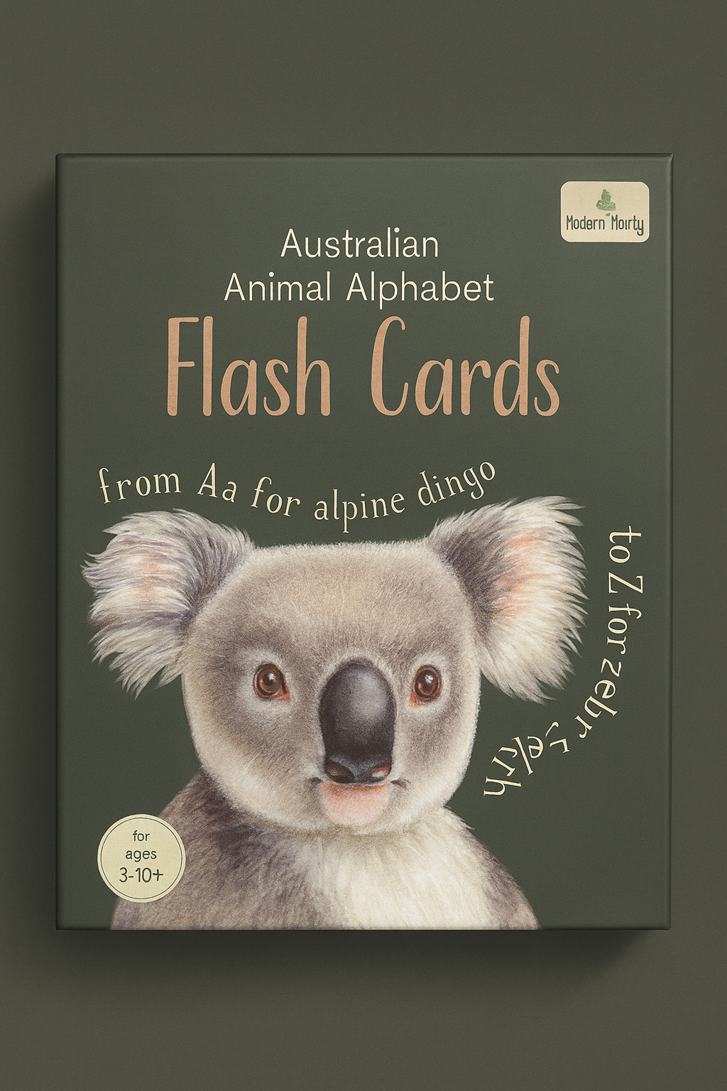 MODERN MONTY - Australian Animal Alphabet Flash Cards