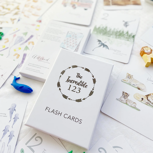 ADORED ILLUSTRATIONS - The Incredible 123 Flash Cards