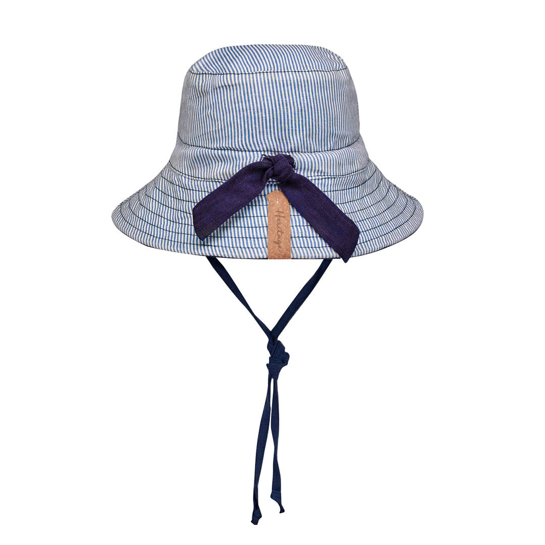 BEDHEAD HATS - 'Explorer' Kids Classic Bucket Sun Hat | Charlie/Indigo