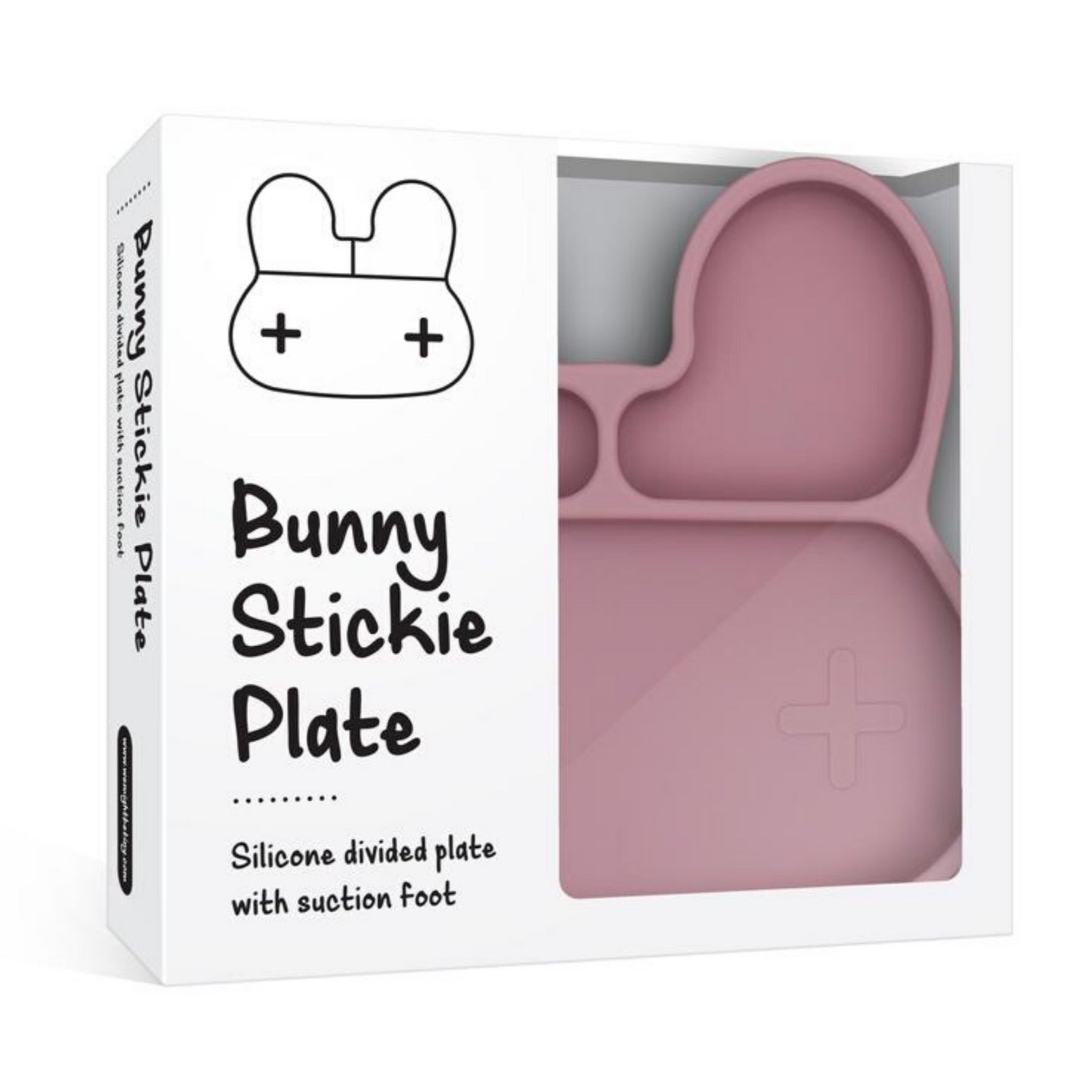 WE MIGHT BE TINY - Bunny Stickie Plate | Dusty Rose