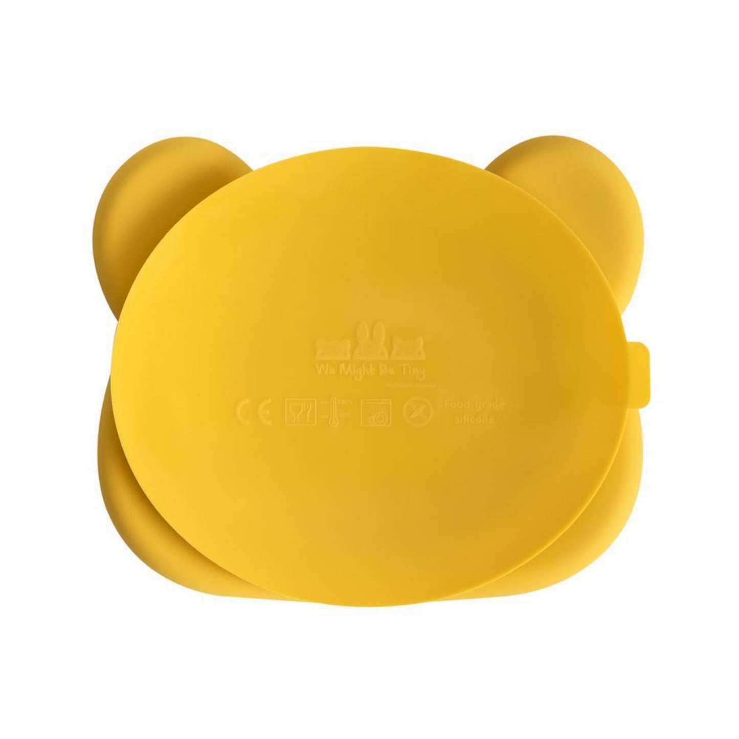 WE MIGHT BE TINY - Bear Stickie Plate | Yellow