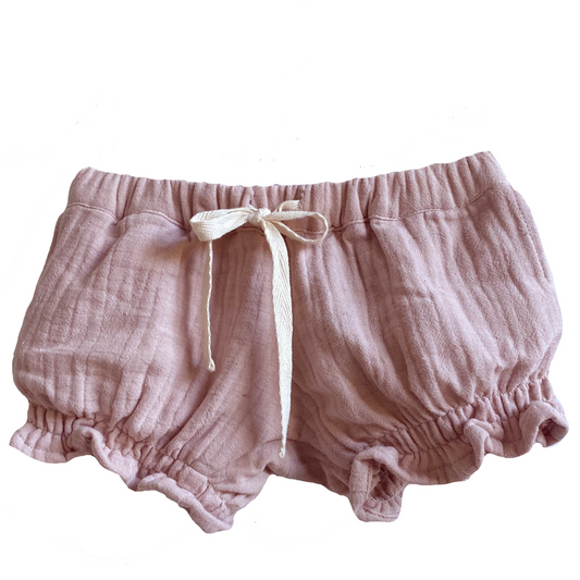 DUKES + DUCHESSES APPAREL - Musk Pink Shirred Shorts