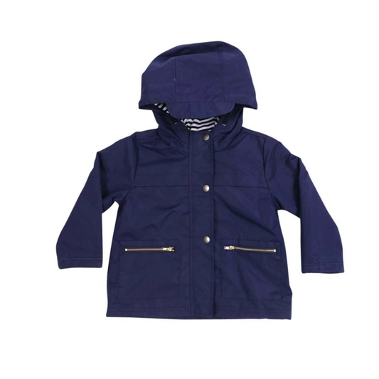 KORANGO - Rainwear cotton lined coat | Navy