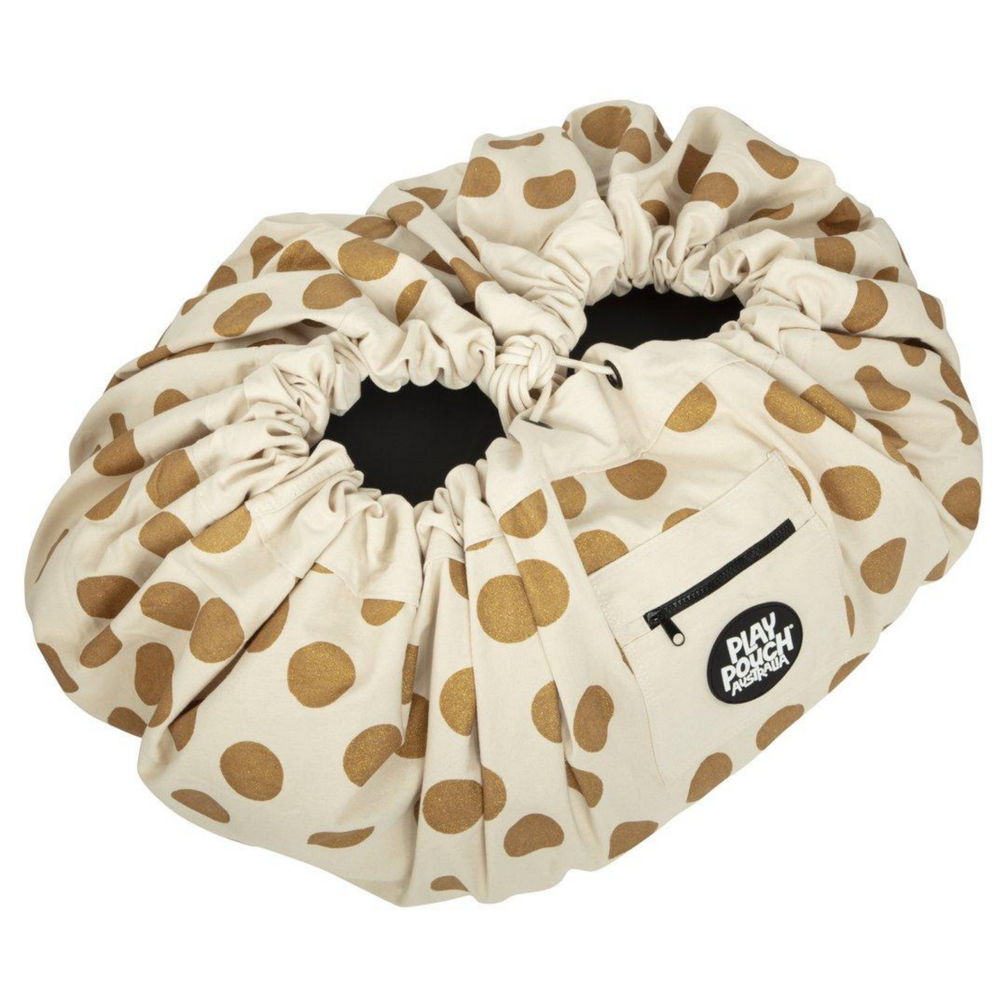 PLAY POUCH - Printed Play Pouch | Glitter Gold Dots