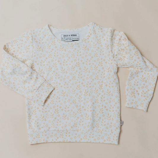 HALO & HORNS - Bamboo French Terry Pullover | Meadow