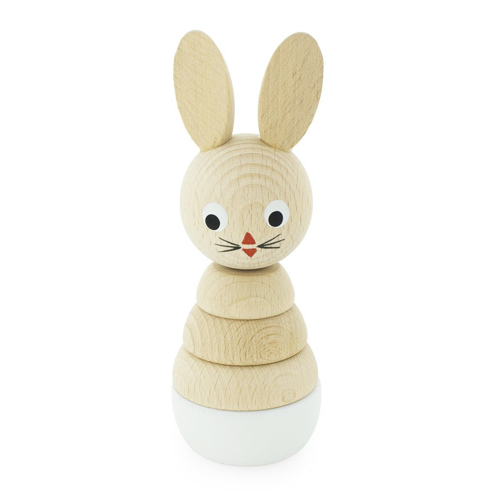 HAPPY GO DUCKY - Wooden Stacking Puzzle Rabbit - Bonnie