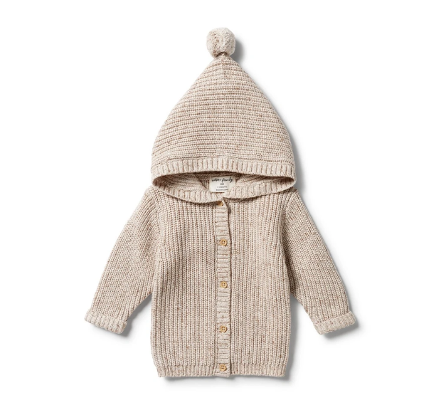 WILSON & FRENCHY - Knitted Jacket | Oatmeal Fleck