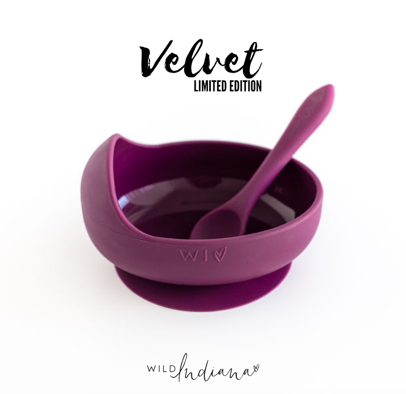 WILD INDIANA - Winter LIMITED EDITION Silicone Bowl Set | Plum