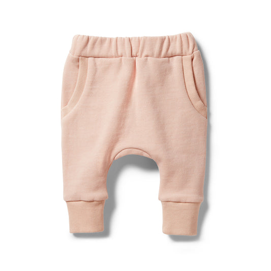 WILSON & FRENCHY - Organic French Terry Slouch Pant | Cameo Rose