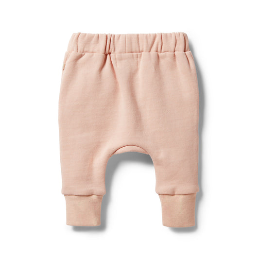WILSON & FRENCHY - Organic French Terry Slouch Pant | Cameo Rose