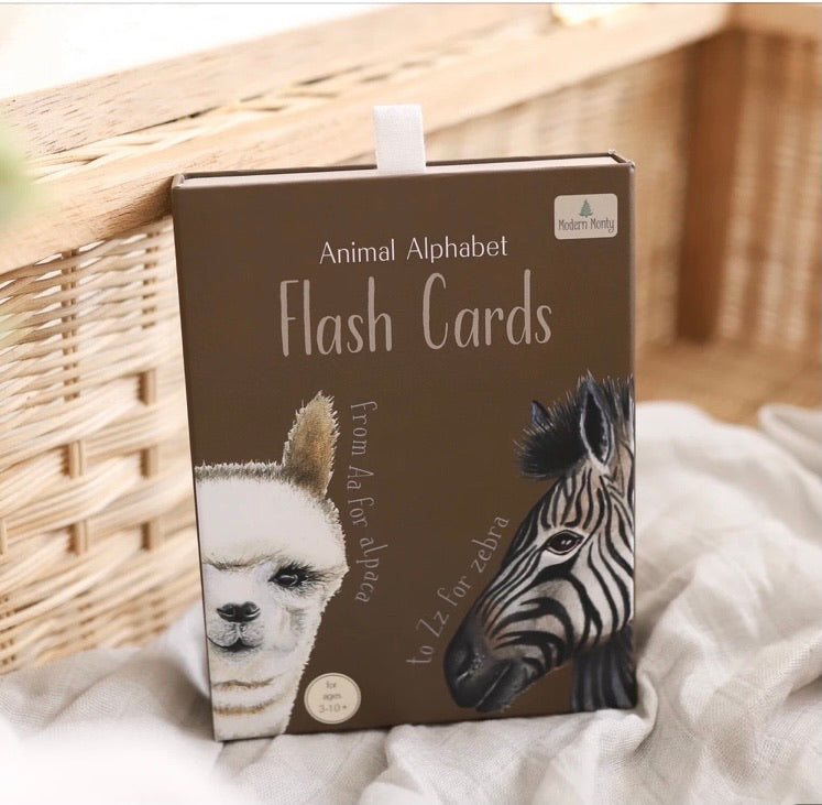 MODERN MONTY - Animal Alphabet Flash Cards