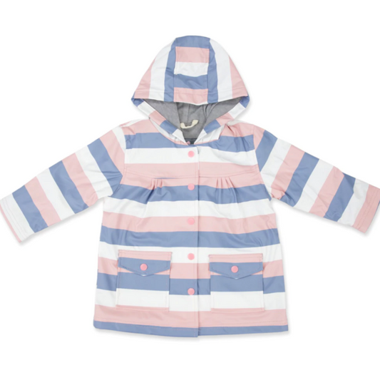 KORANGO - Raincoat | Pink Stripe
